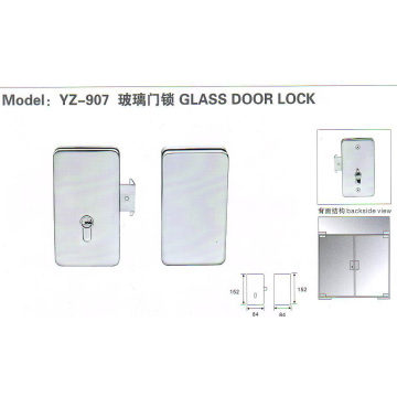 Yz-907 Su304 Serrure en verre en acier inoxydable